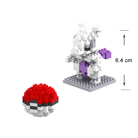 Poke Karaktärs Nanoblocks Anime Byggklossar