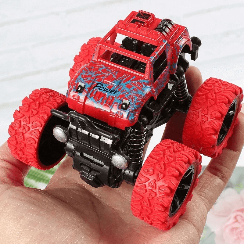 Iskunkestävä 360° pyörivä kitkavetoinen – Diecast Offroad -autolelu