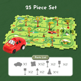 Rautatiepuzzle-lelusetti – tee-se-itse-paketti, joka kehittää lasten motorisia taitoja ja luovuutta