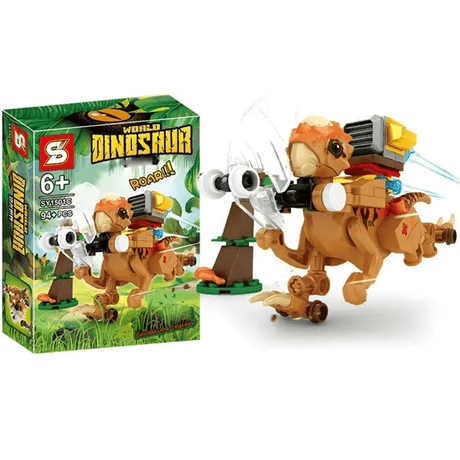Dinosauruksen rakennussarja lapsille - Realistiset dinosaurukset | ABS-muovinen opetuslelu luovuuteen ja oppimiseen