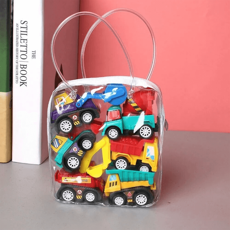 6-pack Mini-insinööriautot – Kestävät diecast-lelut