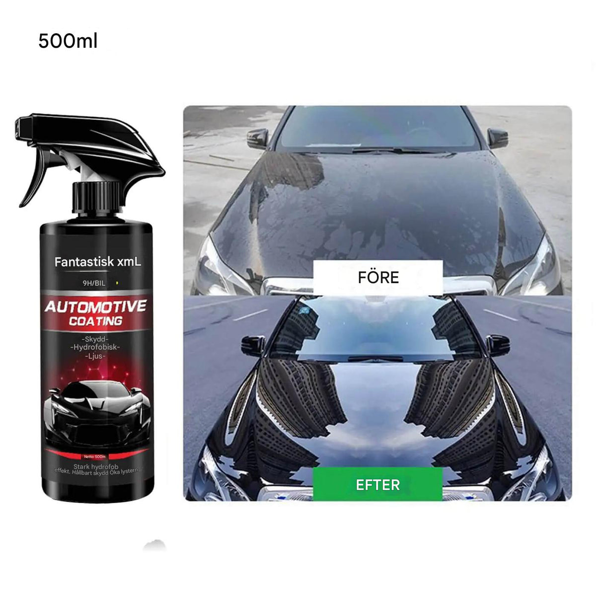 Ultimaattinen 500 ml Auton Suoja-aine, Hydrofobinen Kerros, Nanokeraaminen Auton Kiillotus