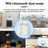 Smart WiFi-Kontakt 16A/20A – Röststyrd Uttagsadapter