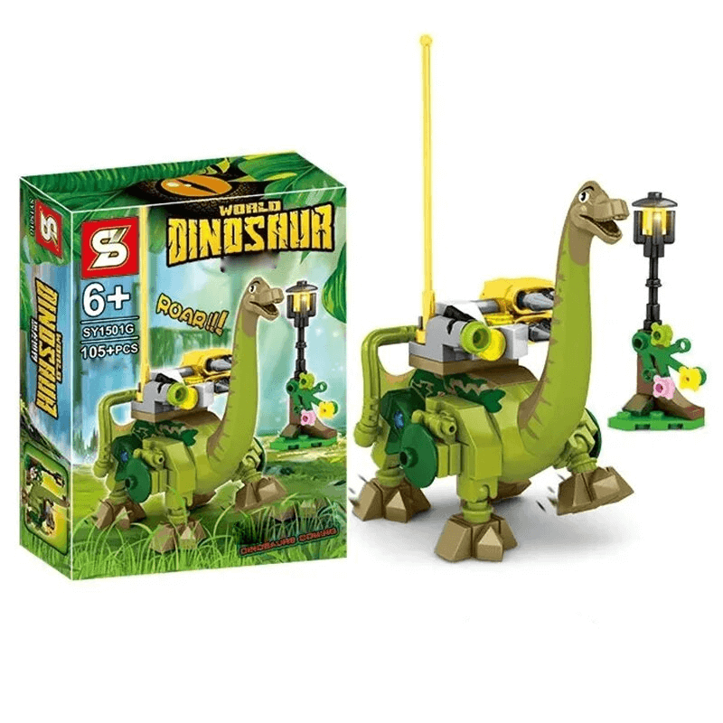 Dinosauruksen rakennussarja lapsille - Realistiset dinosaurukset | ABS-muovinen opetuslelu luovuuteen ja oppimiseen