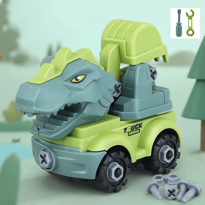 Mini-dinosaurusajoneuvojen rakennuspaketti – leiki ja opi luovilla yhdistelmillä