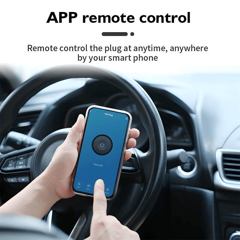 Smart WiFi-Kontakt 16A/20A – Röststyrd Uttagsadapter