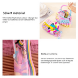 Paina Pop Bubbla -laukku – silikoninen fidget-käsilaukku lapsille, jossa on aistillinen leikki