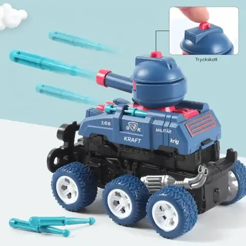 Mini-Tank-lelu – Kuusipyöräinen, liukuva ja hiljainen mini-tankki lasten mielikuvitusleikkeihin