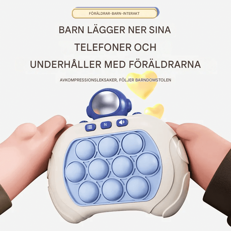 Pop It Snabb Tryck pelikone – Stressiä lievittävä ja opettavainen fidget-lelu