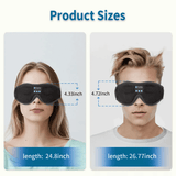 Snoozeit.™  - Bluetooth Sovmask med HD-högtalare - 3D Sovhörlurar med Autoavstängning | Trådlös Bluetooth 5.0