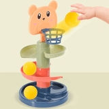 Montessori Ball Slide for Children | Opetuspakkaus, jossa on värilliset renkaat - Sensory Play & Early Development 3m+