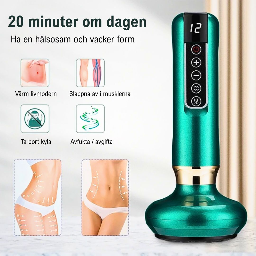 GlowCup - Selluliitin poisto ja ihon kiristäminen punaisella valolla ja kuppausterapialla
