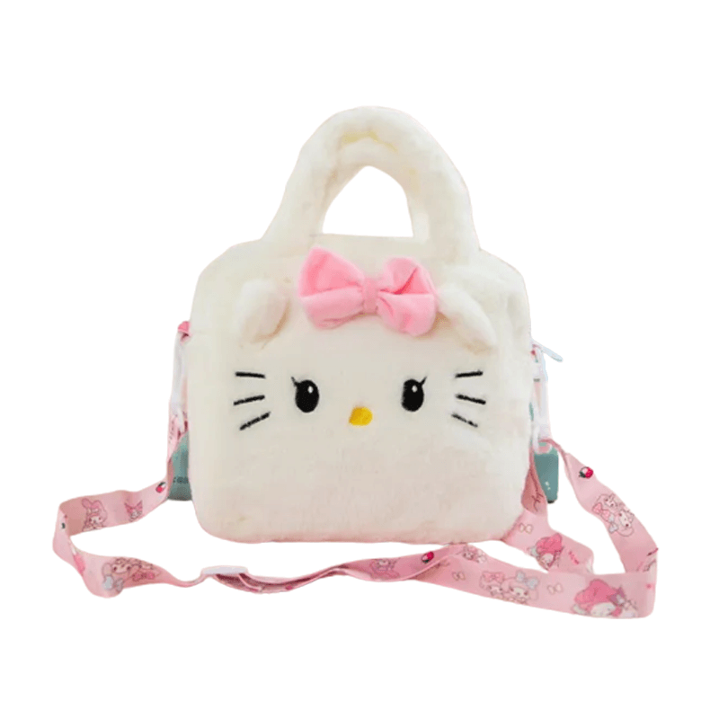 Sanrio Pluche-laukku – Ihastuttava käsilaukku, jossa Cinnamoroll, Melody ja Kuromi