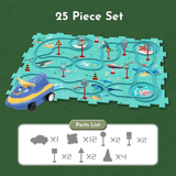 Rautatiepuzzle-lelusetti – tee-se-itse-paketti, joka kehittää lasten motorisia taitoja ja luovuutta