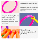 280 kpl älykkäitä palapelejä - Rakennuspalikoita lapsille, 3D-palapelit ja opettavainen rakennussarja, luova yhdistämis- ja rakennussarja