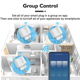 Smart WiFi-Kontakt 16A/20A – Röststyrd Uttagsadapter