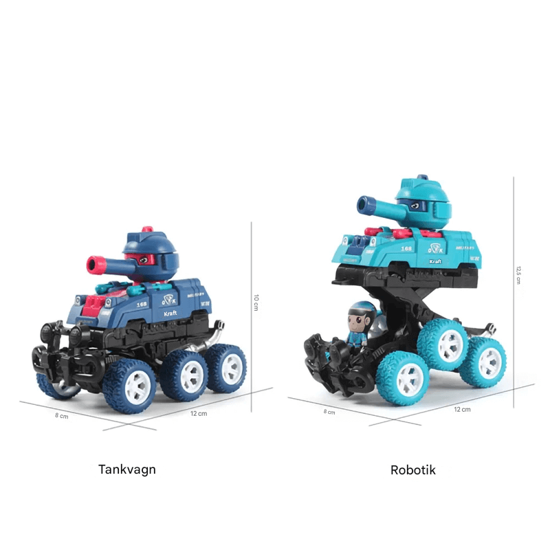 Mini-Tank-lelu – Kuusipyöräinen, liukuva ja hiljainen mini-tankki lasten mielikuvitusleikkeihin