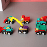 6-pack Mini-insinööriautot – Kestävät diecast-lelut