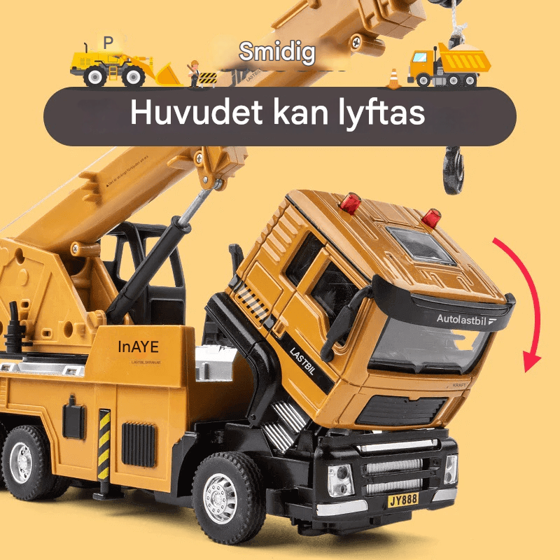 1:50-mittakaavainen automalli valo- ja äänitehosteilla – interaktiivinen lelu lapsille