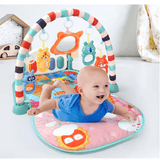 Baby Playmat with Music & Toys | 3-in-1 Activity Gym vastasyntyneille ja vauvoille - Pehmeä, kannettava ja kehittävä leikki 0-18 kuukautta
