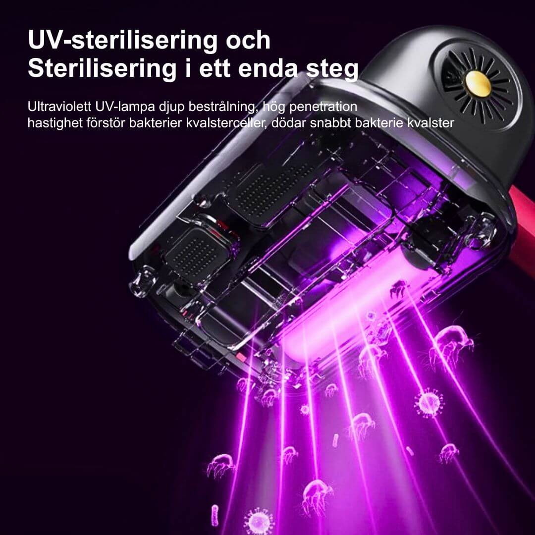 PureVac™ - 10 kPa Langaton Käsikäyttöinen Imuri Patjoille ja Pölypunkkeille