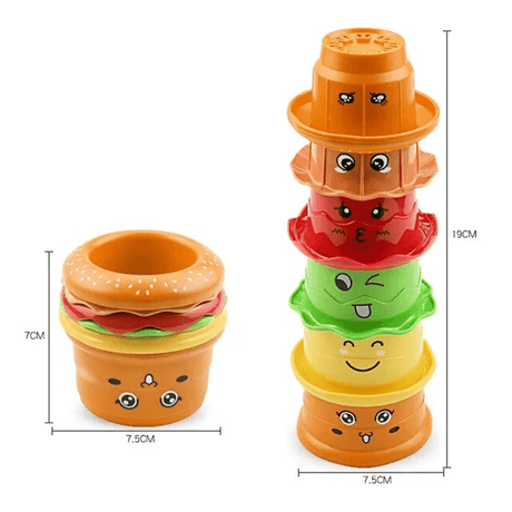 Pinoamiskupit vauvoille ja pikkulapsille | Värikkäät muoviset kylpylälelut - Aistipelien kehittäminen 6+ kuukaudesta alkaen