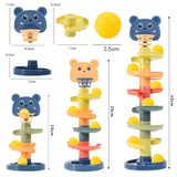 Montessori Ball Slide for Children | Opetuspakkaus, jossa on värilliset renkaat - Sensory Play & Early Development 3m+