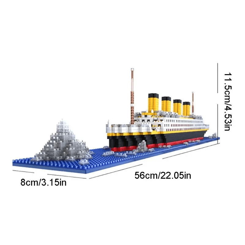 DIY Titanic 3D rakennuspalikat – 1860 osaa Laivamalli