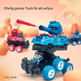 Mini-Tank-lelu – Kuusipyöräinen, liukuva ja hiljainen mini-tankki lasten mielikuvitusleikkeihin