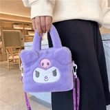 Sanrio Pluche-laukku – Ihastuttava käsilaukku, jossa Cinnamoroll, Melody ja Kuromi