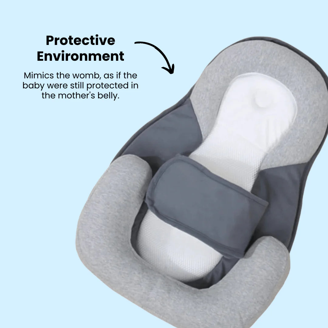 DrömNäste™ Baby Nest - Ultimaattinen Vauvapesä, Joka Antaa Tukea Pään Ympärille.