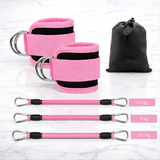 BootyFlex – Nilkkapohjainen vastuskuminauhasetti säädettävällä kuormituksella jalkoihin, lantioon ja kotitreeneihin