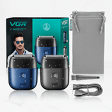 TrimAxis – Elektrisk Rakapparat för Män med Trippelblad, IPX7 Vattentålig Design & USB Type-C Snabbladdning