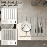 FREYA – Vikbar Sten-Torkmatta för Kök med Halkfri Bas & Absorberande Yta