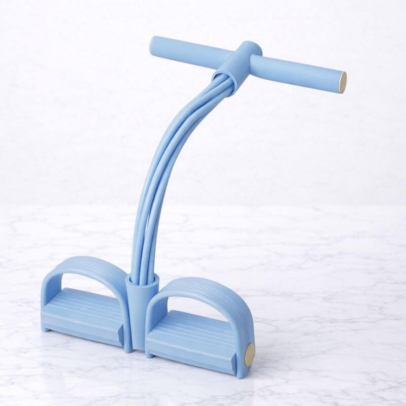 FlexPulse – Poljinpohjainen kuntolaite vastuskuminauhoilla venyttelyyn, vatsalihasten, jalkojen, käsien ja koko kehon harjoitteluun