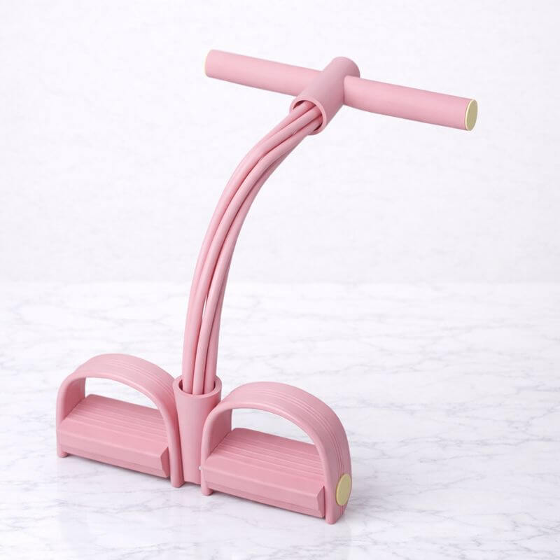 FlexPulse – Poljinpohjainen kuntolaite vastuskuminauhoilla venyttelyyn, vatsalihasten, jalkojen, käsien ja koko kehon harjoitteluun