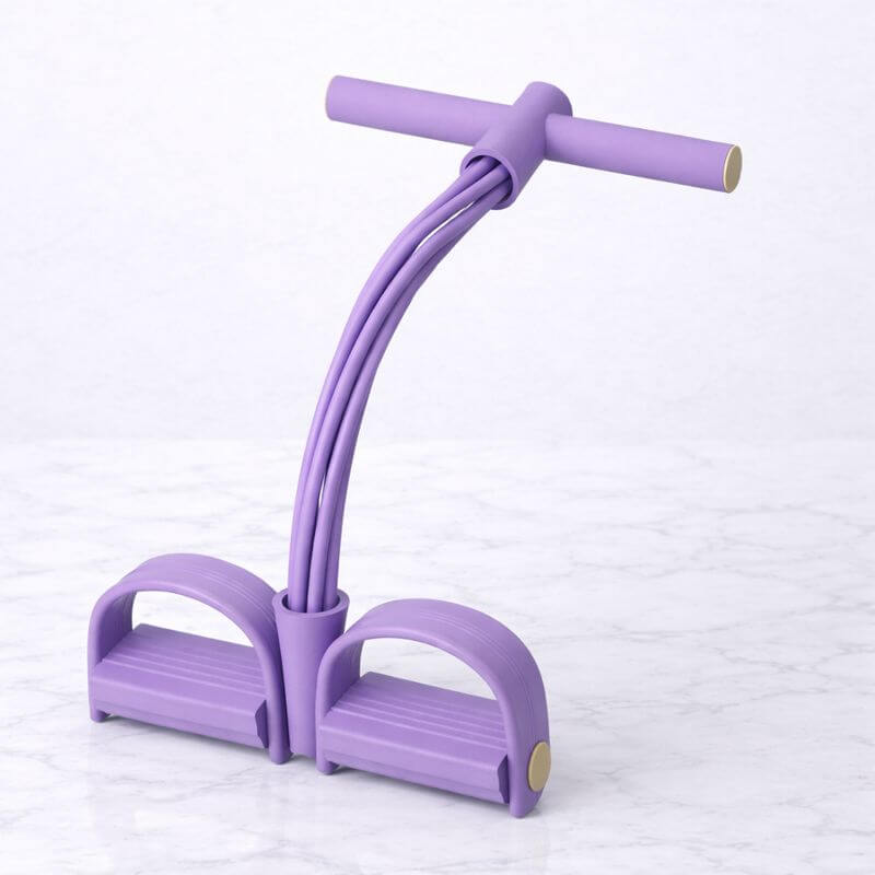 FlexPulse – Poljinpohjainen kuntolaite vastuskuminauhoilla venyttelyyn, vatsalihasten, jalkojen, käsien ja koko kehon harjoitteluun