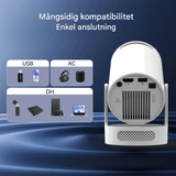 LumiCast View – Magcubic HY300 Pro+ Mini Projektor med Android 11, WiFi 6 & 720P LED-Bild för Hemmabio och Underhållning