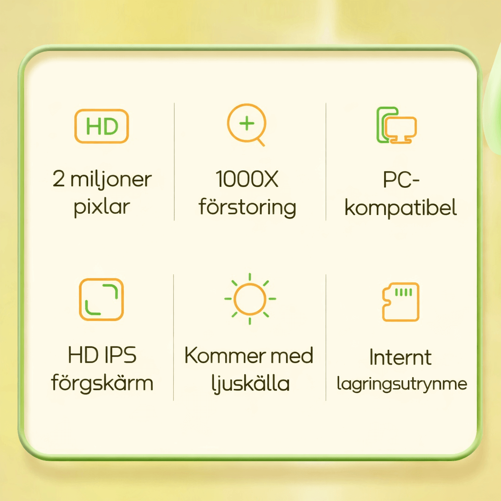 MicroPlay – Digitaalinen lastenmikroskooppi, 1000× suurennus, 2” IPS-näyttö sekä valokuva- ja videotoiminto