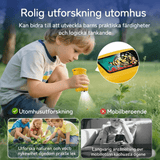 PocketScope – Kädessä pidettävä digitaalinen lastenmikroskooppi, 2 tuuman näyttö, jopa 1000-kertainen suurennus ja valokuva- ja videotoiminto