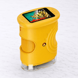 PocketScope – Kädessä pidettävä digitaalinen lastenmikroskooppi, 2 tuuman näyttö, jopa 1000-kertainen suurennus ja valokuva- ja videotoiminto