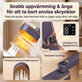 SteamFold – Handhållet Ångstrykjärn 1200W med Vikbart Handtag – Portabelt Resestrykjärn med Våt och Torr Strykning, LED-display och Väggfäste