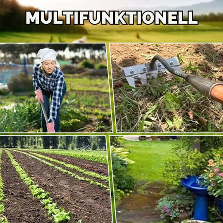 PohjaTeräs JuuriTyökalu - Kestävä ja Ruostumaton Rikkaruohoharava