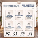 WarmCloak – Bärbar Eluppvärmd Filt med Huva och Fotfickor – Tvättbar Värmefilt med Timer och 9 Temperaturlägen