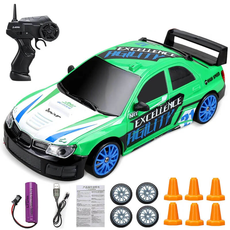 1:24 RC Drift Car neliveto - 15km/h nopea ja dynaaminen kilpa-ajo