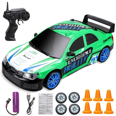 1:24 RC Drift Car neliveto - 15km/h nopea ja dynaaminen kilpa-ajo
