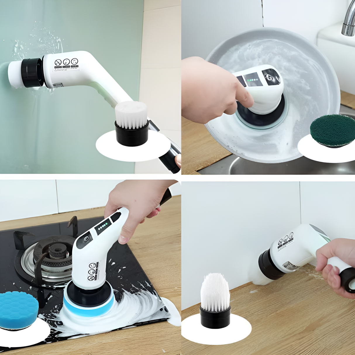 SpinClean - 9-in-1 Sähköinen Puhdistusharja