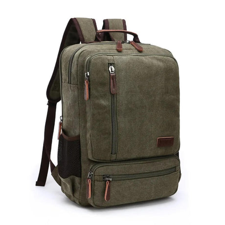 NomadiqPack - Vintage Canvas reppu matkustamiseen | Tyyli, toiminto ja joustavuus yhdessä
