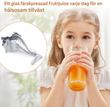 FruktPressa - Alumiininen käsikäyttöinen mehustin | Helppo puristaminen sitrushedelmien, granaattiomenan ja muiden hedelmien puristamiseen.
