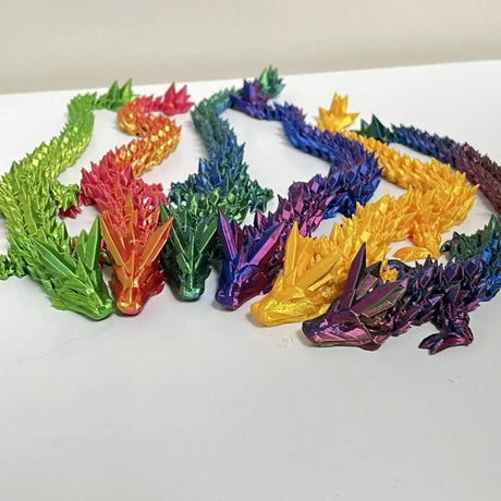 DragonMorph - 3D-tulostettu liikkuva lohikäärmeen malli koristeluun ja fantasiaan